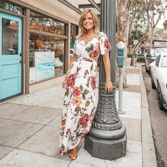 🌿 Through The Gardens Floral Maxi Dress - Picture 6 of 8